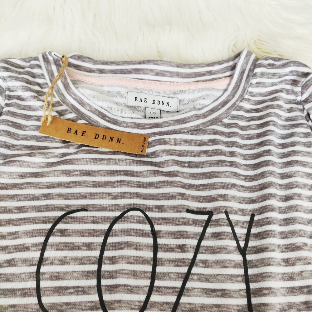 Brand New Rae Dunn "Cozy" pajama set - Picture 9 of 12